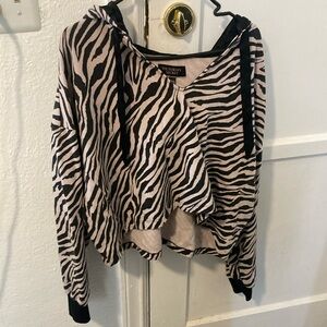 Victoria’s Secret Medium hooded sweatshirt black & tan